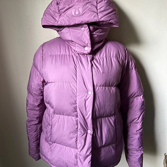 Lululemon Lilac Purple Wunder Puff Cropped Jacket, size 4 - Picture 2 of 14